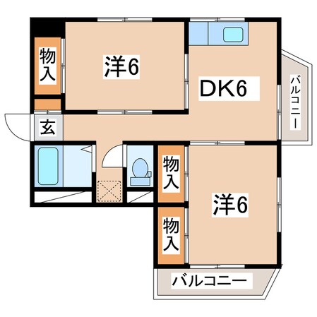 郡山駅 バス24分  堤下車：停歩5分 3階の物件間取画像